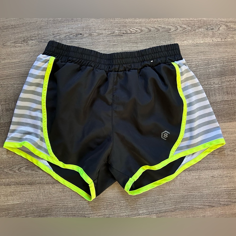 Women's Black and Gray Athletic Shorts